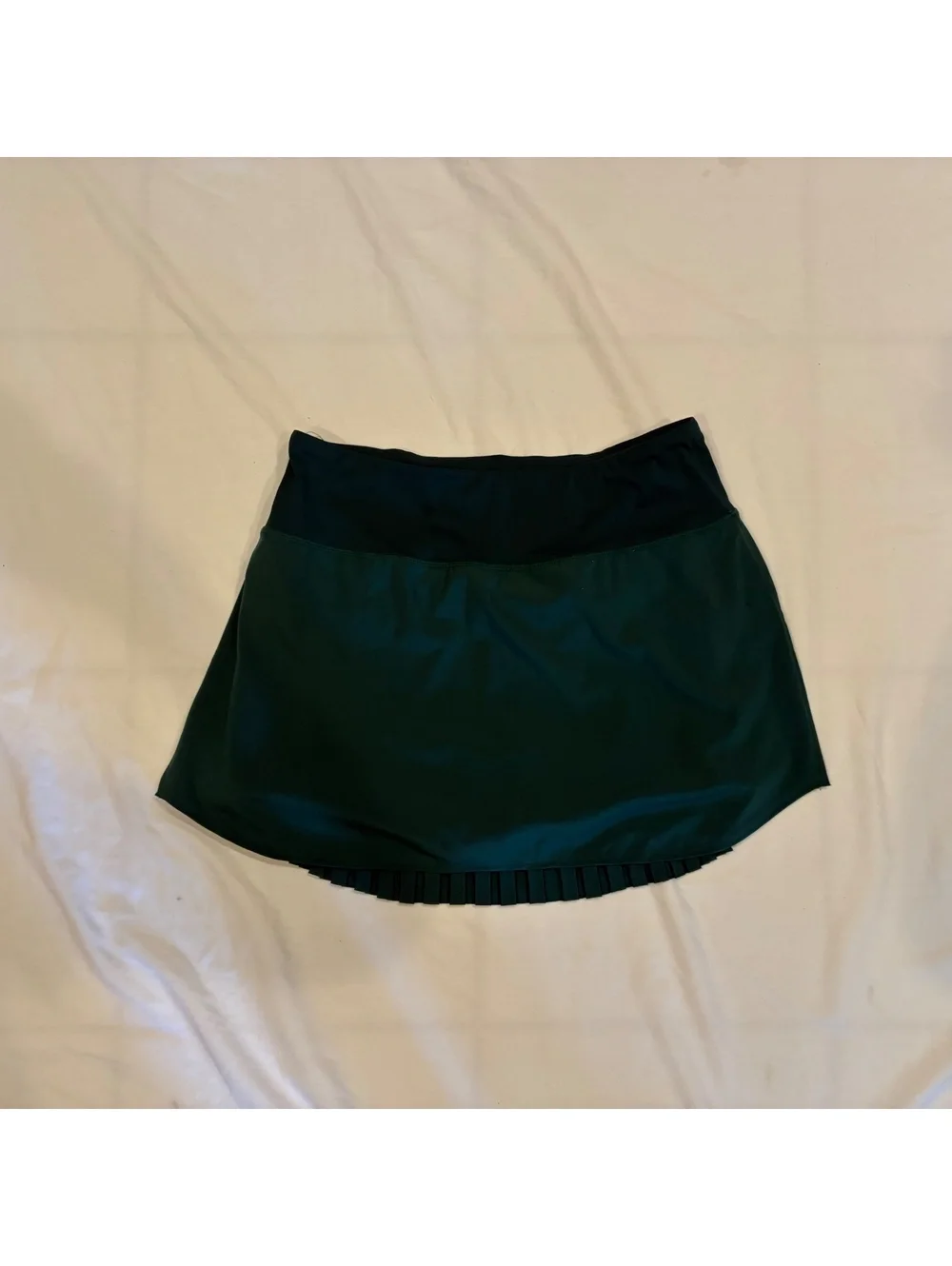 BALEAF Dark Green Womans Pleated Tennis Skirt Athletic Golf Skort Pockets Size L